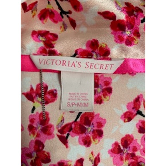 Victoria's Secret Pink Floral Robe with pockets Size S/M - Picture 3 of 6